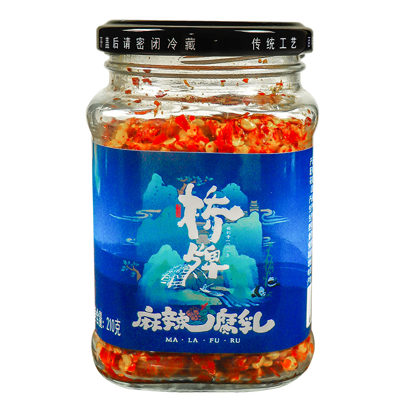 桥牌麻辣腐乳210g